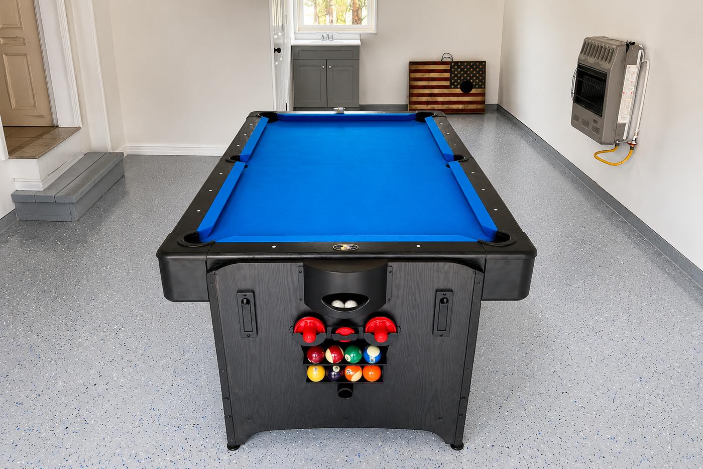 Game table at The Lakefront Poconos Escape vacation rental in Pocono Summit