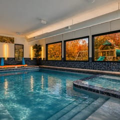 lux, indoor pool, vball, golf, game room, theater