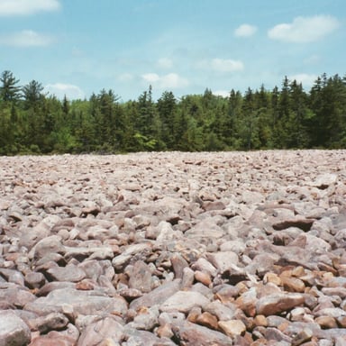 The boulder field at Hickory Run State Park